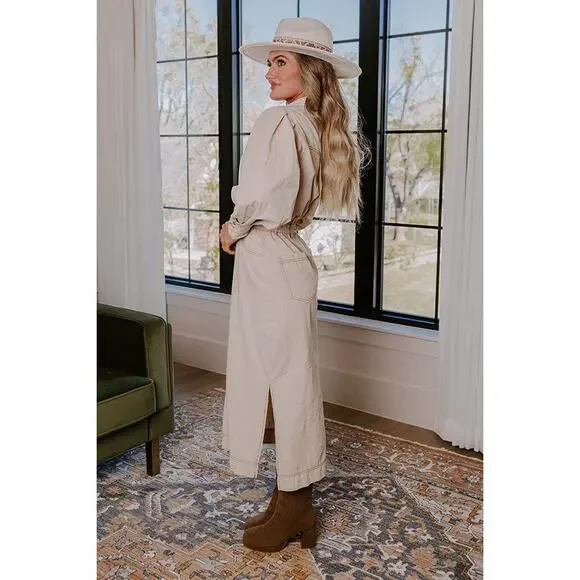 Together Is Better Cream Dress Sz M - Picture 2 of 9